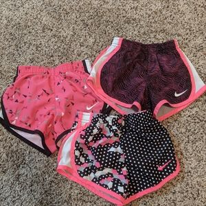 Nike shorts; toddler girl